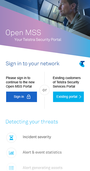 Telstra Security Portal